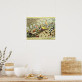 Eine interessante Szene an Bord eines Ost-Indiaman Poster (Küche)