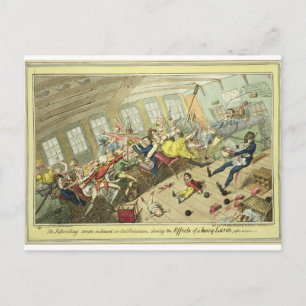 Eine interessante Szene an Bord eines Ost-Indiaman Postkarte