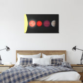 Eine Interpretation, die braune Zwerge vergleicht Leinwanddruck (Insitu (Schlafzimmer))