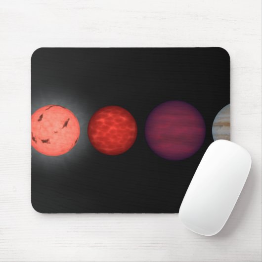 Eine Interpretation, die braune Zwerge vergleicht Mousepad (Mit Mouse)