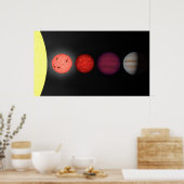 Eine Interpretation, die braune Zwerge vergleicht Poster (Küche)