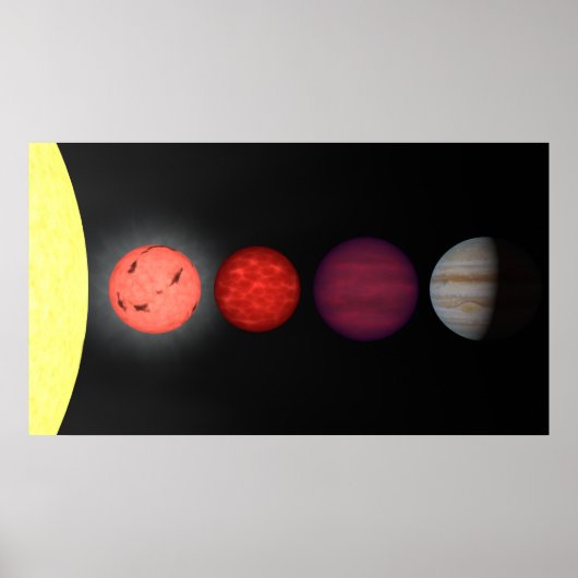 Eine Interpretation, die braune Zwerge vergleicht Poster (Vorne)