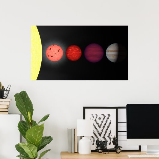 Eine Interpretation, die braune Zwerge vergleicht Poster (Heimbüro)