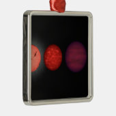 Eine Interpretation, die braune Zwerge vergleicht Silbernes Ornament (Rechts)