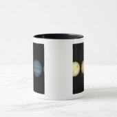 Eine Interpretin vergleicht braune Zwerge 2 Tasse (Zentrum)