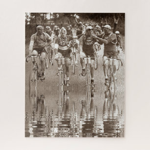 Eine intime Darstellung der Tour de France 1920er Puzzle