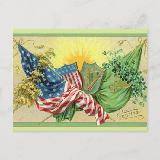 Eine irische Begrüßung Postkarte (Vorderseite)