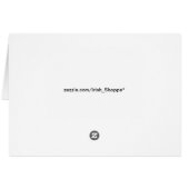 Eine irische Eheleute-Segen-Karte (Rückseite Horizontal)