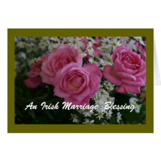 Eine irische Eheleute-Segen-Karte