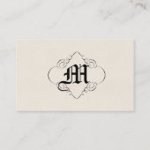 Eine irische Segen-Gefälligkeitskarte mit Monogram Visitenkarte (Rückseite)