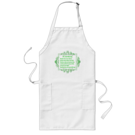 Eine irische Segen-Schürze Lange Schürze (Vorne)