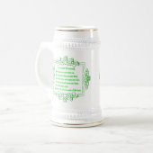 Eine irische Segen-Tasse Bierglas (Vorderseite Links)