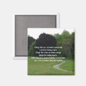 Eine irische, segensgrüne Landschaft Magnet (Vorderseite/Rückseite)