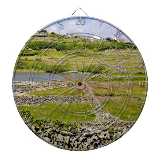 Eine irische Steinmauer Dartscheibe (vorne)