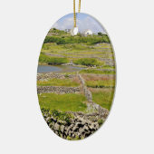 Eine irische Steinwand Keramik Ornament (Links)