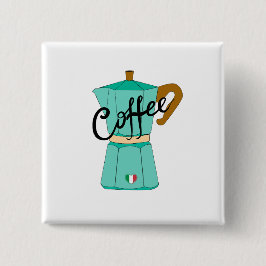Eine italienische Kaffeestoviglie Moka Button