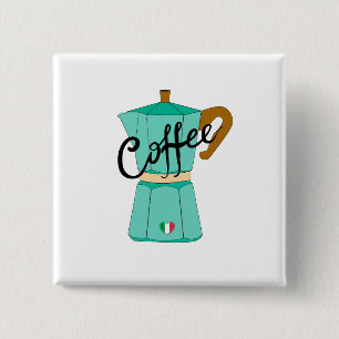 Eine italienische Kaffeestoviglie Moka Button