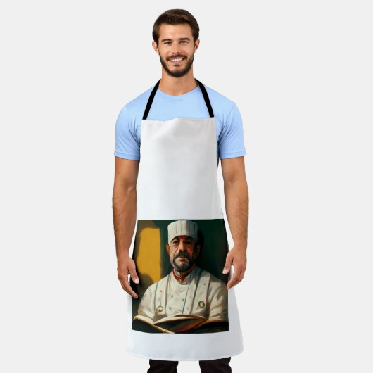 Eine italienische Koch-Schürze - AI generiert Schürze (Getragen)