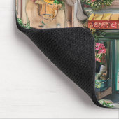 Eine italienische Street Scene Ephemera Design Ser Mousepad (Ecke)