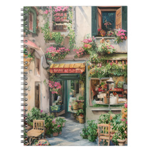 Eine italienische Street Scene Ephemera Design Ser Notizblock
