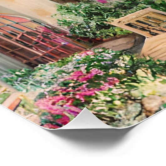 Eine italienische Street Scene Ephemera Design Ser Poster (Ecke)