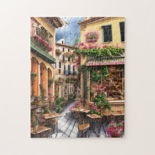 Eine italienische Street Scene Ephemera Design Ser Puzzle