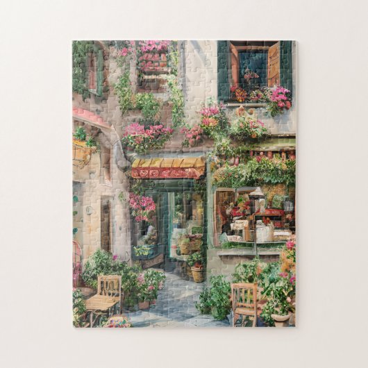 Eine italienische Street Scene Ephemera Design Ser Puzzle (Vertikal)