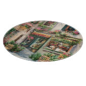 Eine italienische Street Scene Ephemera Design Ser Schneidebrett (Ecke)