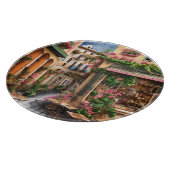 Eine italienische Street Scene Ephemera Design Ser Schneidebrett (Ecke)