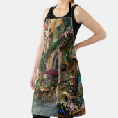 Eine italienische Street Scene Ephemera Design Ser Schürze (InSitu)