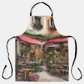 Eine italienische Street Scene Ephemera Design Ser Schürze (Vorderseite)