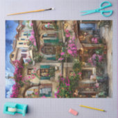 Eine italienische Street Scene Ephemera Design Ser Seidenpapier (Basteln)