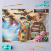 Eine italienische Street Scene Ephemera Design Ser Seidenpapier (Basteln)