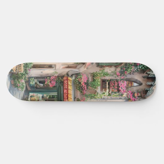 Eine italienische Street Scene Ephemera Design Ser Skateboard (Horizontal)