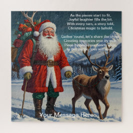 Eine Jahreszeit der Freude und der Weihnachtsmagie Puzzle