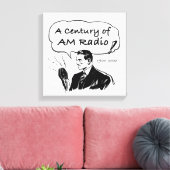 Eine Jahrhundertwende am Radio Leinwanddruck (Insitu (Wohnzimmer))