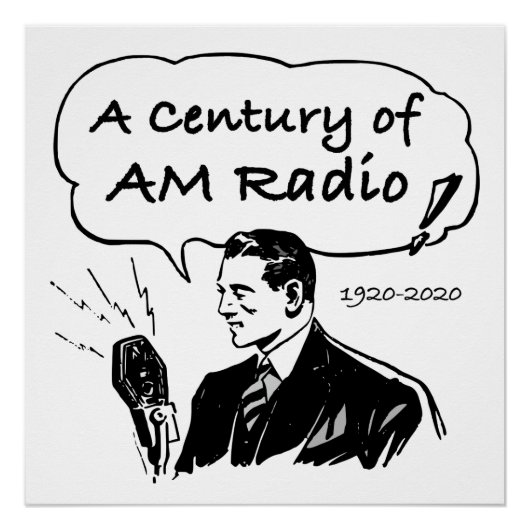Eine Jahrhundertwende am Radio Poster (Vorderseite)