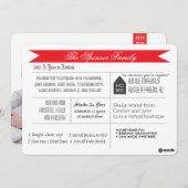 Eine jährliche Überprüfung Feiertagskarte (Vorne/Hinten)