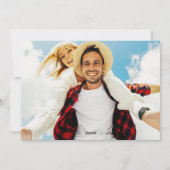 Eine jährliche Überprüfung Feiertagskarte (Rückseite)