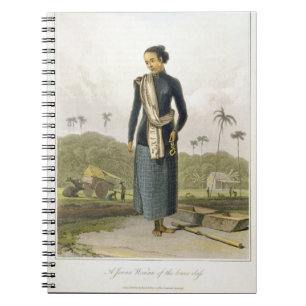 Eine Javan Frau der Unterklasse, überziehen 3 von Notizblock