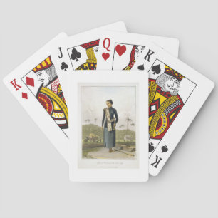 Eine Javanerin der Unterklasse, Platte 3 von Vol. Spielkarten