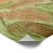 Eine Jay im Herbst Poster (Ecke)