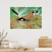 Eine Jay im Herbst Poster (Küche)