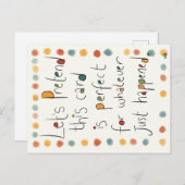 Eine JEDE Visitenkarte. Feiertagspostkarte (Vorne/Hinten)