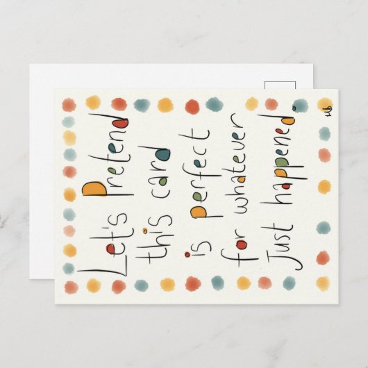 Eine JEDE Visitenkarte. Postkarte (Vorne/Hinten)