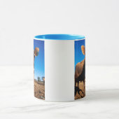 Eine Jerseykuh ist neugierig Tasse (Zentrum)