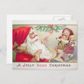 Eine Jolly Good Christmas Postcard Feiertagspostkarte (Vorne/Hinten)