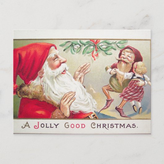 Eine Jolly Good Christmas Postcard Feiertagspostkarte (Vorderseite)