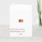 Eine Jubiläumskarte für sehr Hirsche Karte (Rückseite)