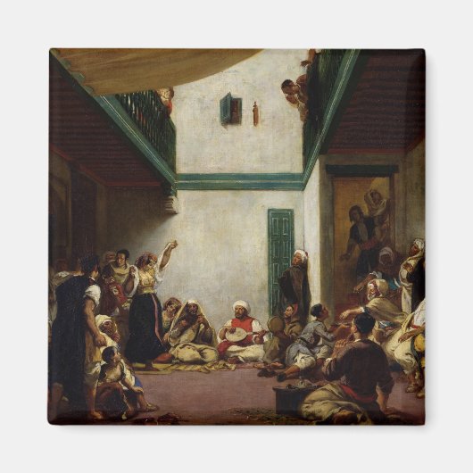 Eine jüdische Hochzeit in Marokko 1841 Magnet (Vorne)